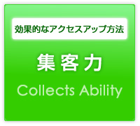 効果的なアクセスアップ方法 集客力